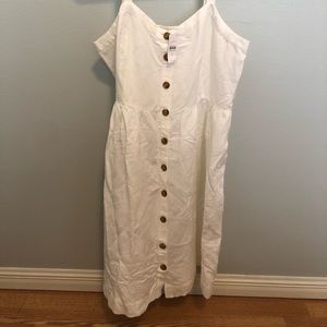 White Loft Button Down dress size 16